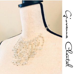 BoHo Handmade Adjustable Beaded Necklace - Clear